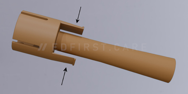 Élément d'accouplement KP 200 pour poche à urine