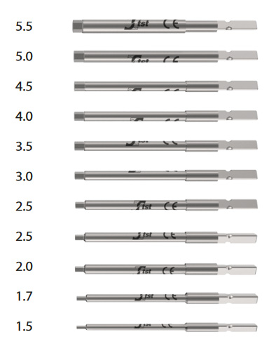 details of hexagonal tips