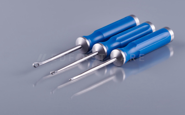 Kit d'instrumentation pour arthroscopie de cheville - curettes