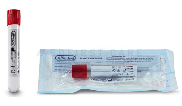 Silfradent PV 200R Nativröhrchen und seine sterile Einzelverpackung