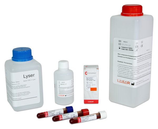 Réactifs et tubes de contrôle hématologique de l'analyseur Linear STEL3