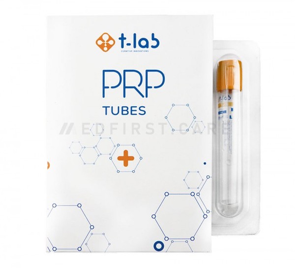 Lot de 2 tubes PRP T-Lab T-1003 avec citrate de sodium