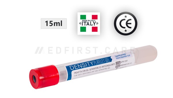 Tube PRP Xenoderm 15 ml avec gel séparateur GPX1201